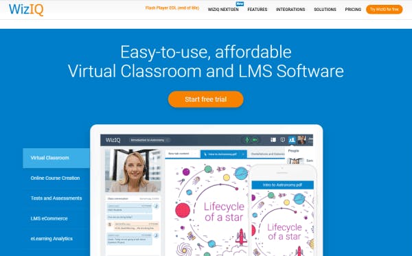 Virtual Learning Environment - WizIQ