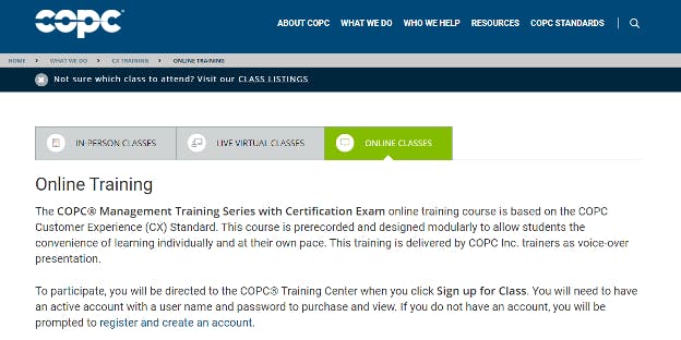 Call Center Training Online - COPC
