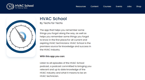 HVAC Training App - HVAC School