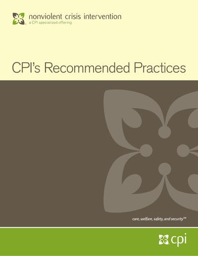 Free Nonviolent crisis intervention Training Manual Examples | SC Training