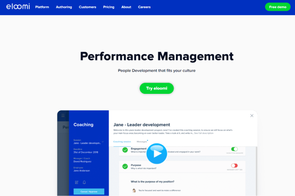 Performance Management Platform - Eloomi