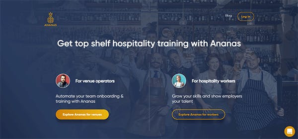 Tool for Learning Management in Hotels - Ananas Academy
