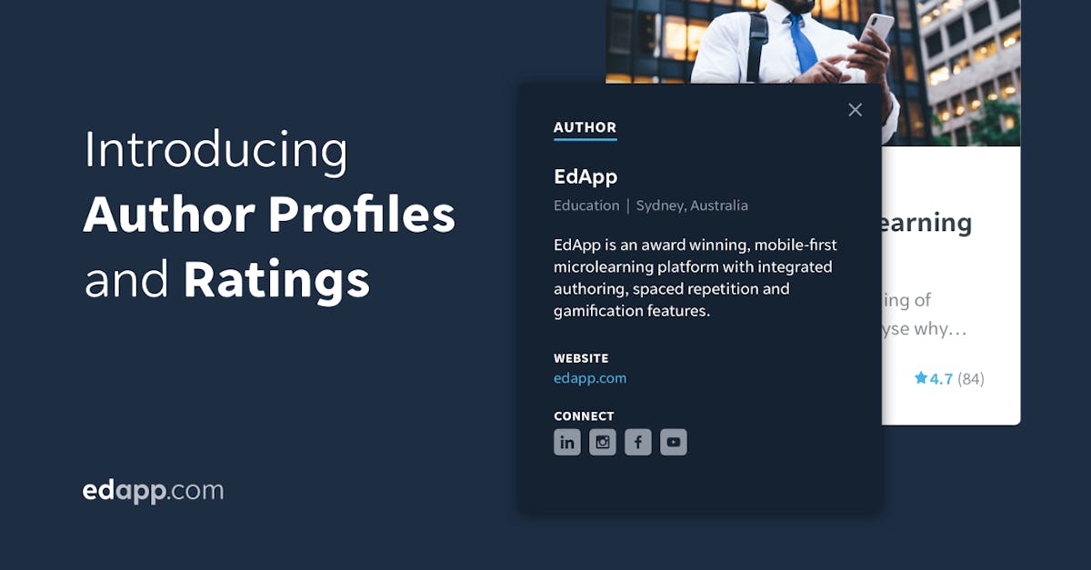 Introducing Author Profiles and Ratings, now accessible in our editable content library