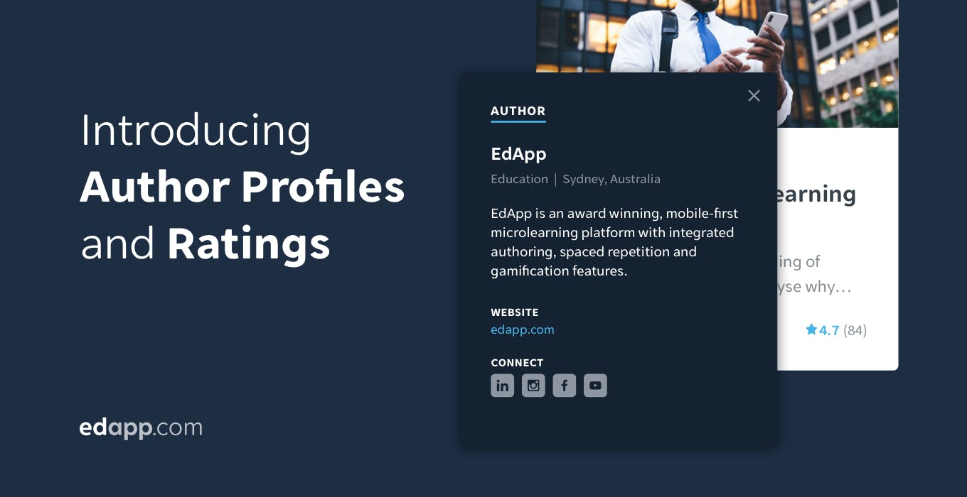 Introducing Author Profiles and Ratings, now accessible in our editable content library