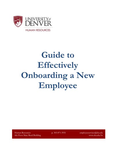 Guide To Effectively Onboarding A New Employee