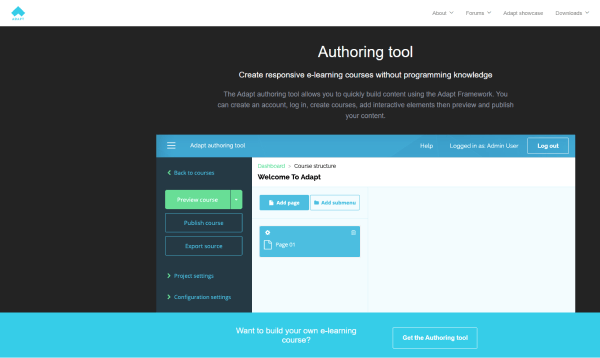 Elearning Authoring Platform - Adapt