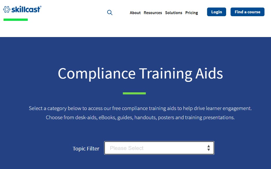 Compliance Training Course - Skillcast