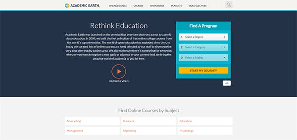 Free Learning Tool - Academic Earth