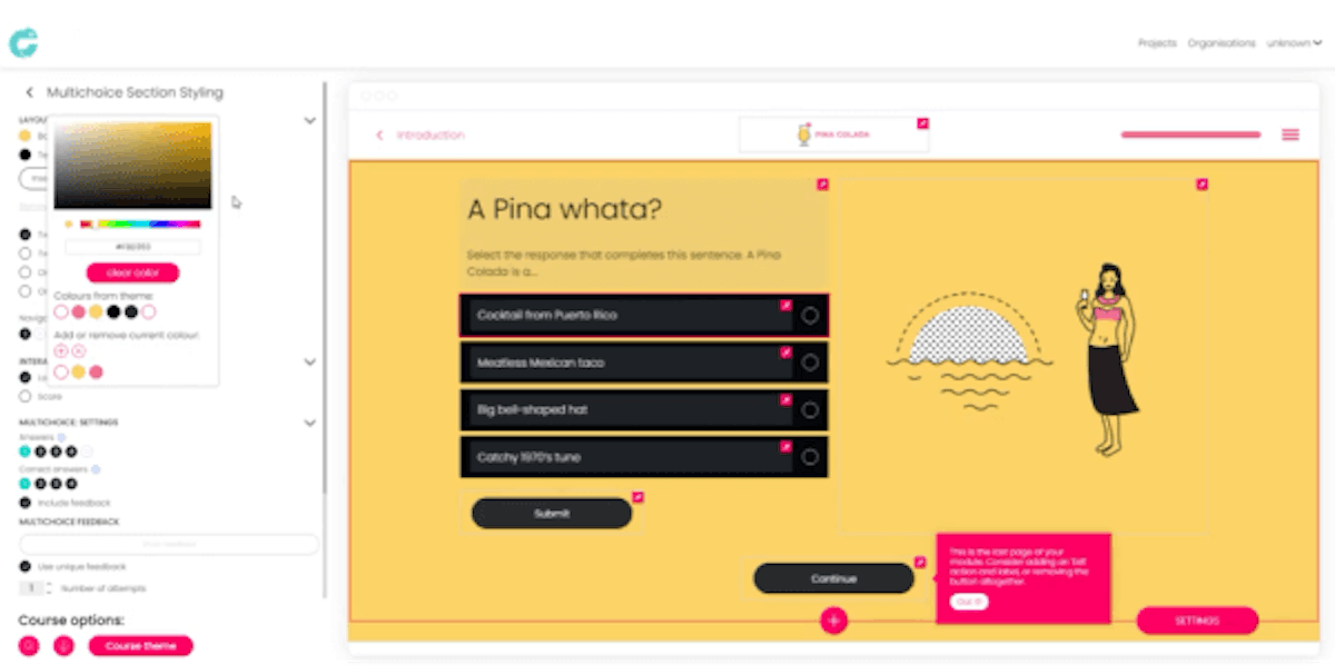 Elearning Authoring Platform - Chameleon Creator