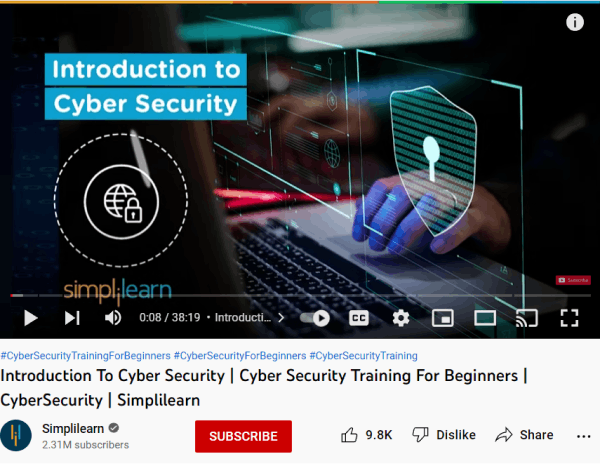 Cyber security resource - Simplilearn cyber security