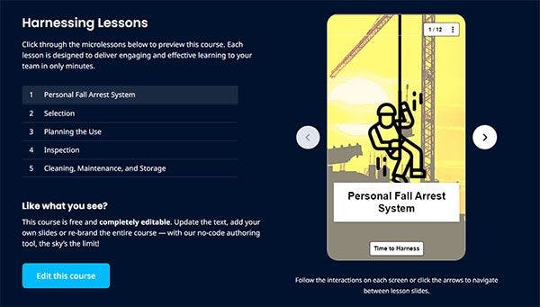 Warehouse Safety Training Topic - EdApp Fall Protection Course