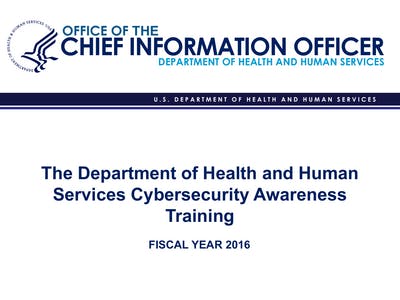Dhhs Cybersecurity Awareness Training