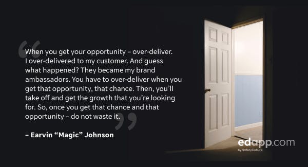 Magic Johnson Training Quote - Opportunity