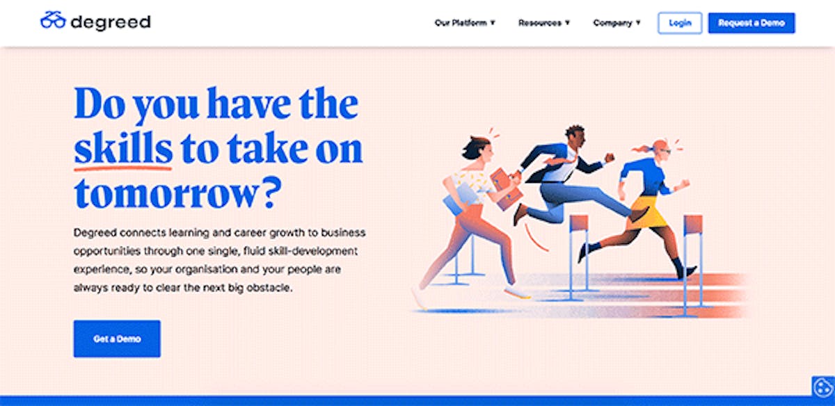 Onboarding employee software - Degreed