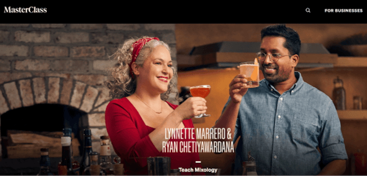 MasterClass Bar Training Course - Teach Mixology