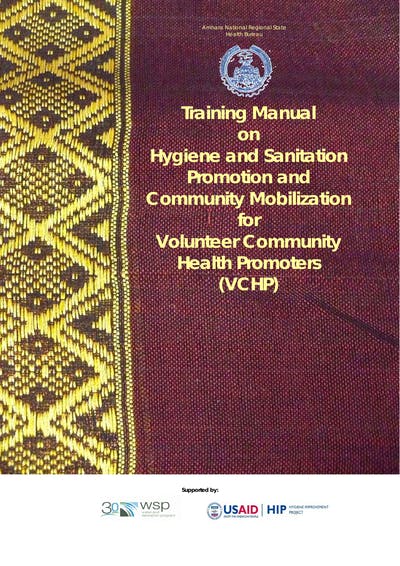 Training Manual On Hygiene And Sanitation Promotion And 