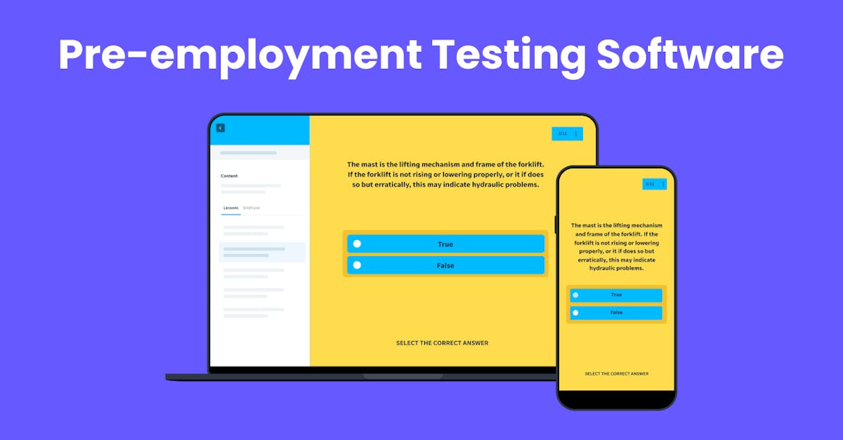 Pre-employment Testing Software