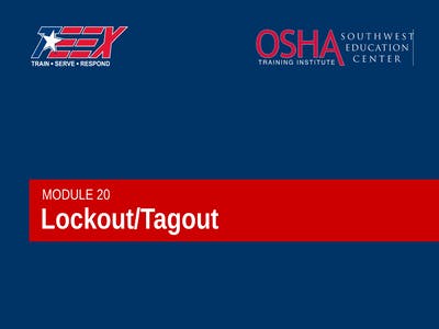 Lockout tagout