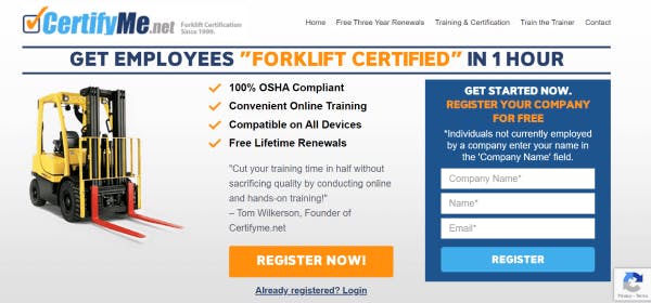Forklift Training App - CertifyMe.net