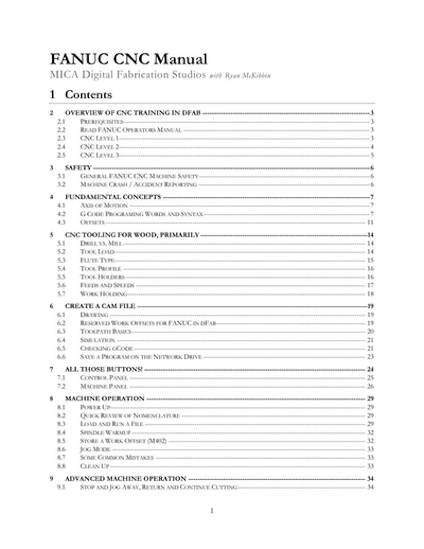 Fanuc Cnc Manual