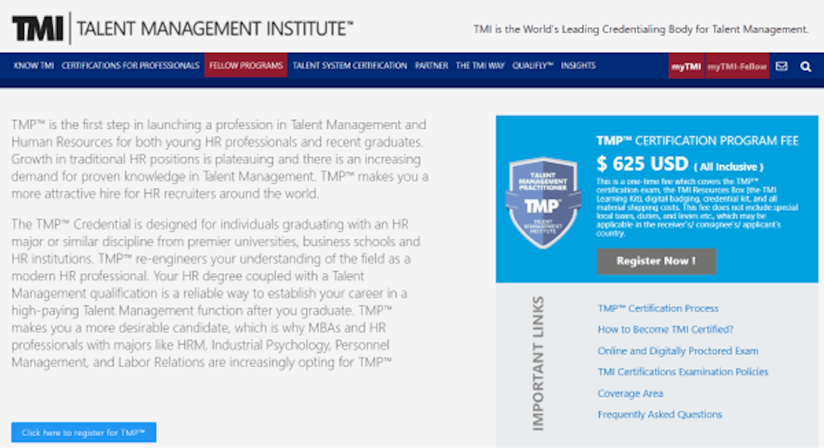 talent management program-talent management practitioner