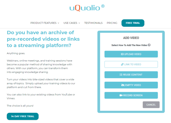 Webinar Training Tool - uQualio