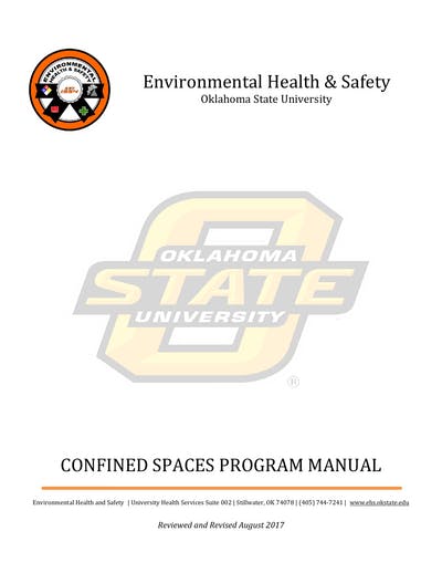 confined spaces program manual