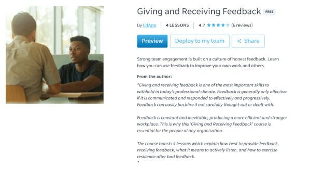 Benefits of Active Learning - SC Training (formerly EdApp) Feedback Course