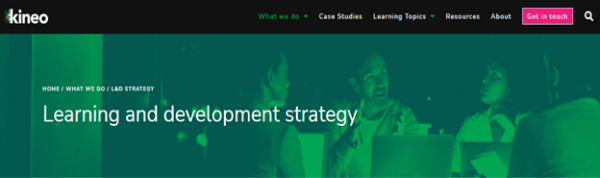 Learning and Development Consultancy Tool - Kineo