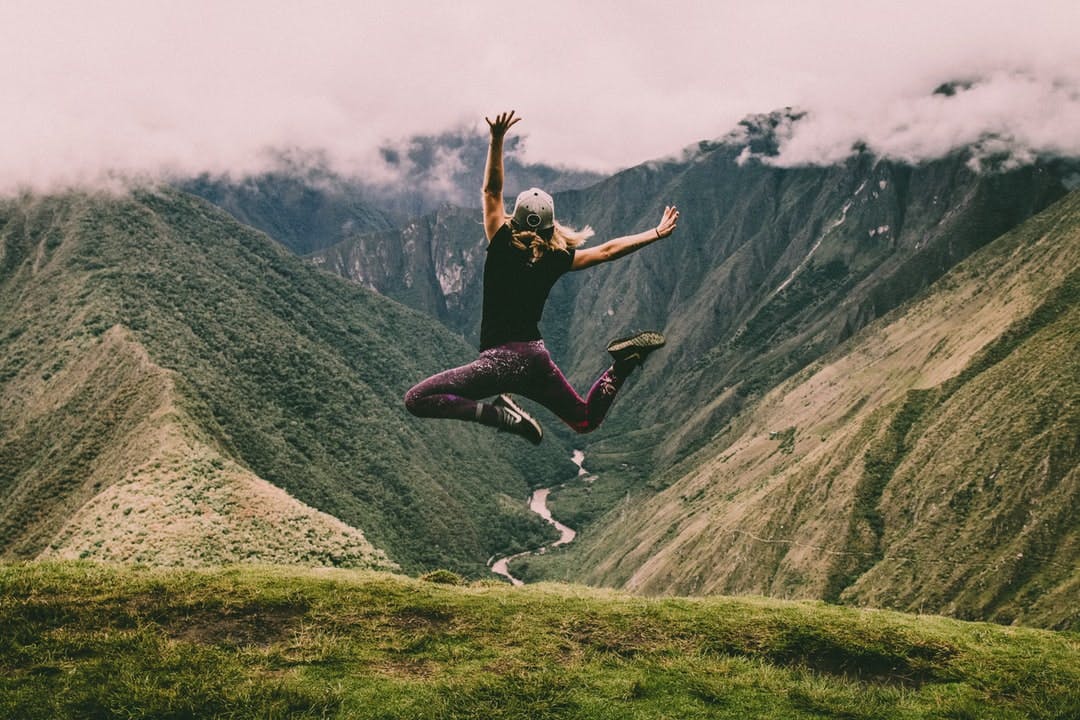 A fellow traveller had to have that classic jumping photo in this amazing place in the middle of the Andes