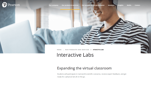 Adaptive Learning Platform - Pearson Interactive Labs
