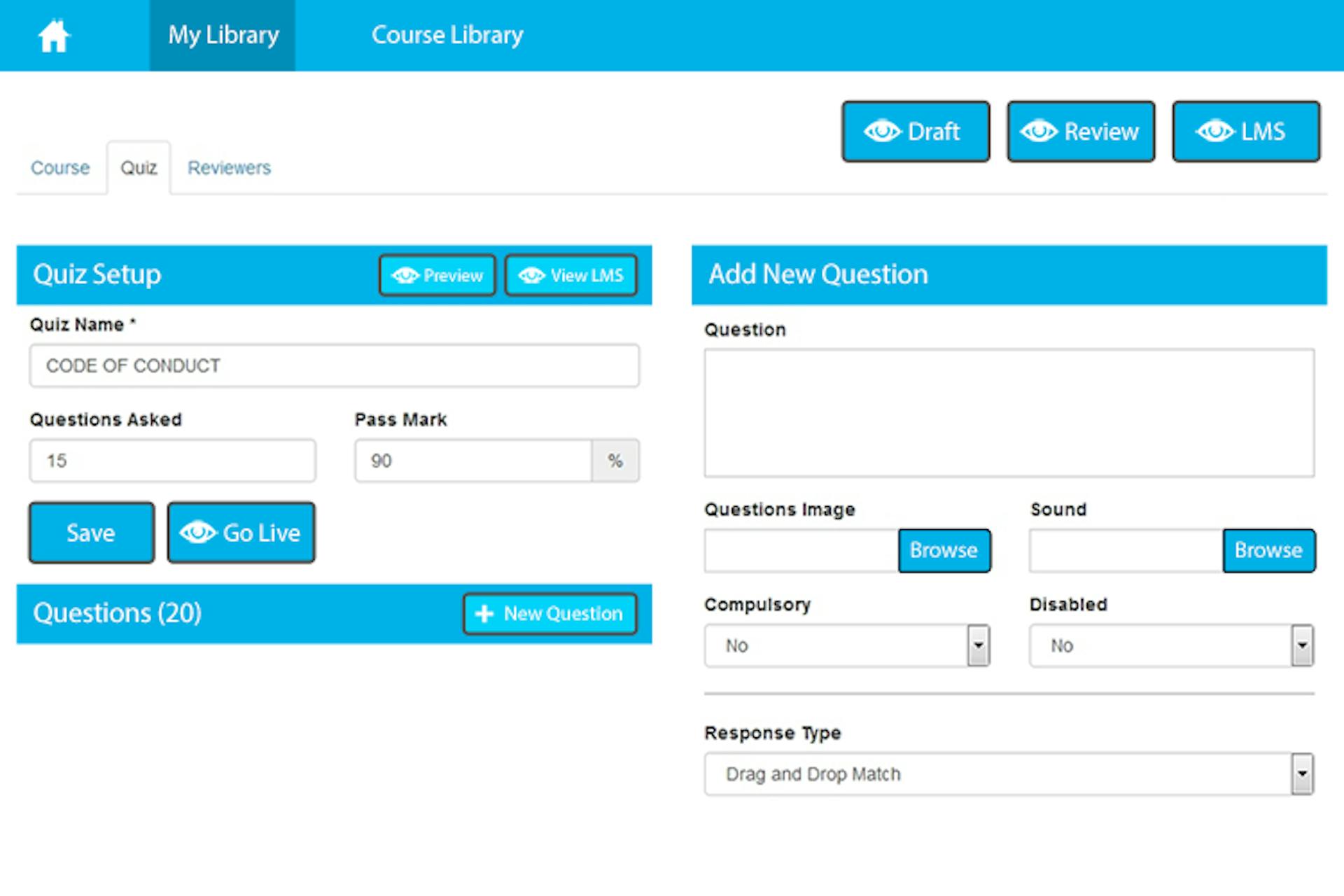 Course Management System - ELMO COURSEBUILDER