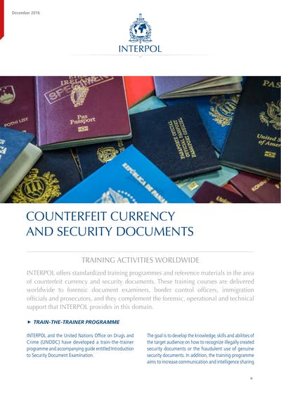 Counterfeit Currency And Security Documents