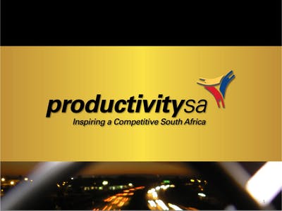 Productivity Sa 2012 Strategic Plan Presentation