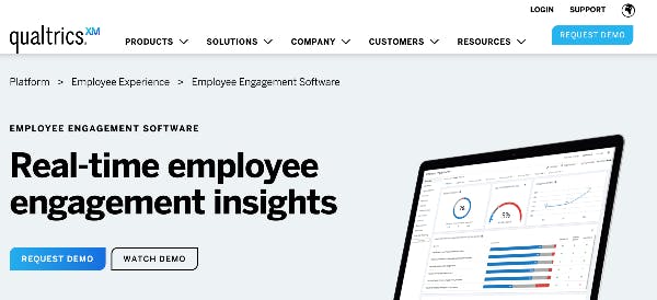 Mobile Workforce Management Software #3 - Qualtrics Employee Engagement Software