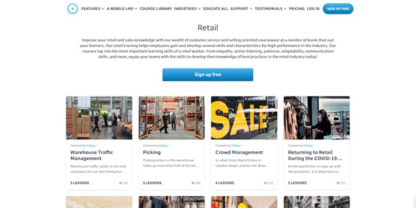 LMS Retail Software - EdApp retail courses