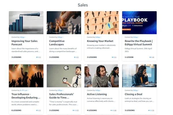 Sales Learning Platform - EdApp Sales Courses