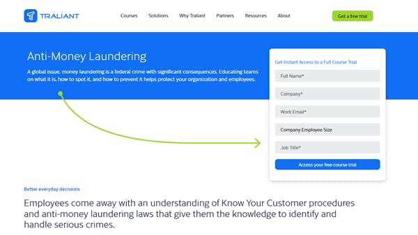 Anti Money Laundering Training Software - Trailiant