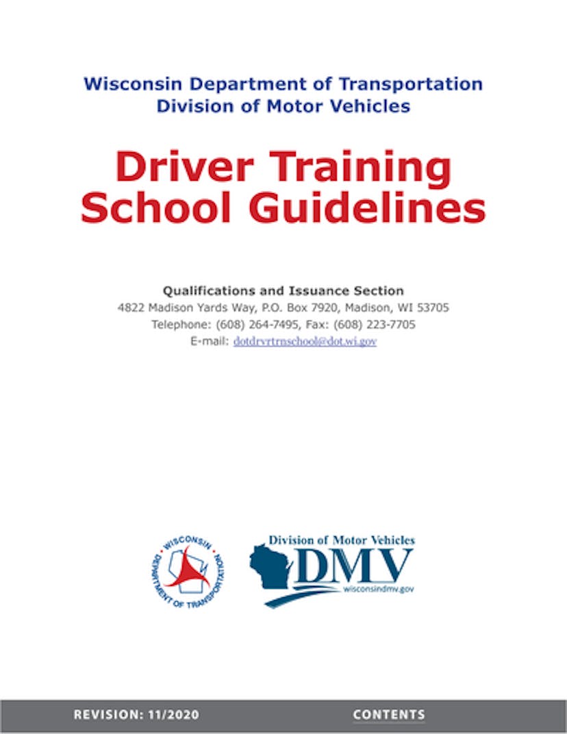 Driver Training School Guidelines