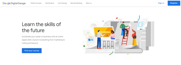 Social Media Learning Platforms - Google Digital Garage