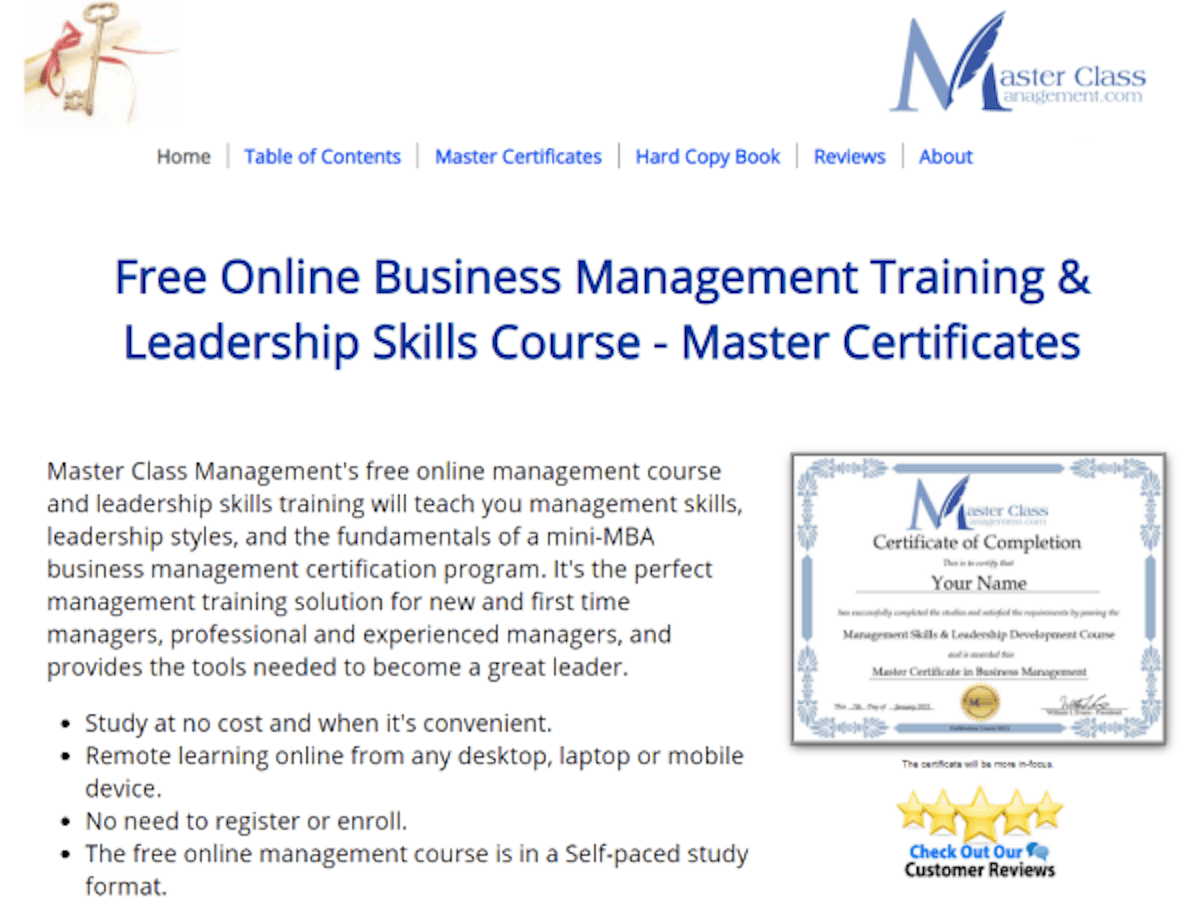 Master Class Management Microlearning Course to Improve Work Performance-Management Skills and Leadership Development