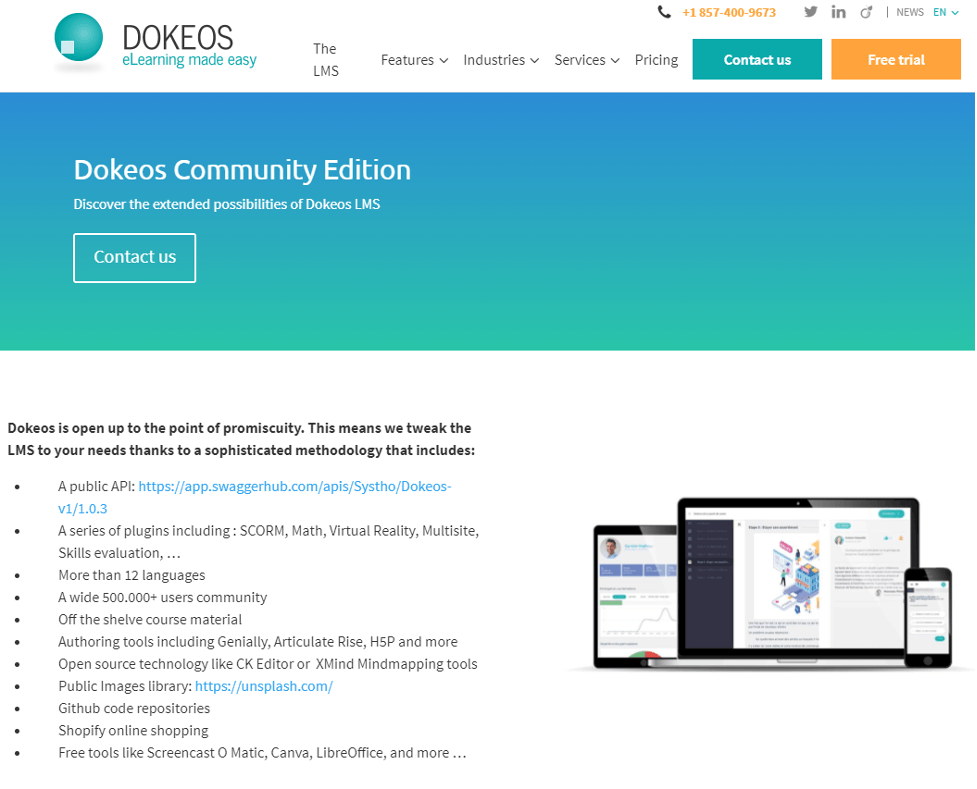 Social Learning Website - Dokeos