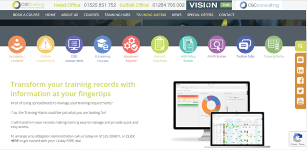 Training Matrix Software - C&amp;C Training
