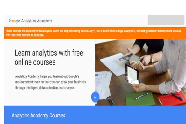 Digital Marketing Learning Apps - Google Analytics Academy