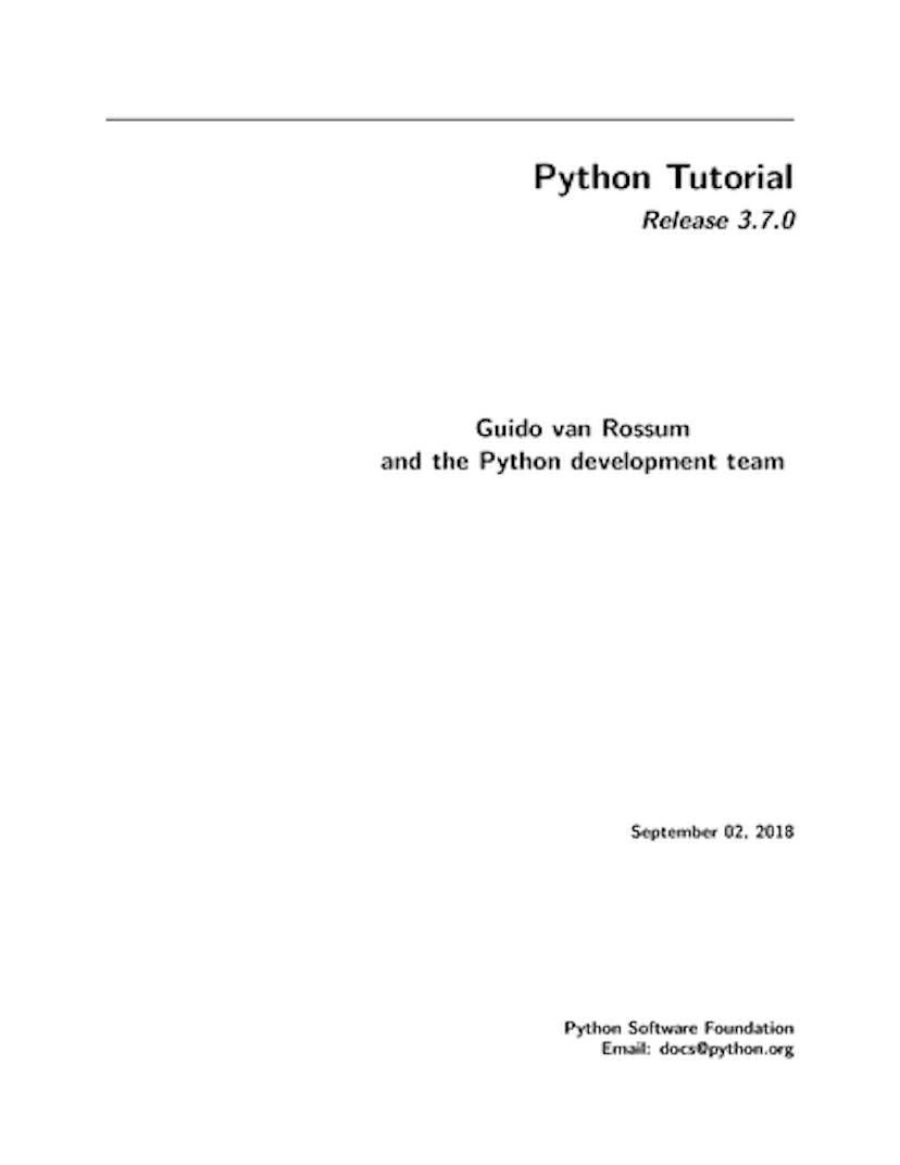 Python Tutorial