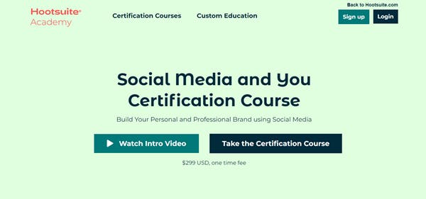 Social Media Learning Platforms - Hootsuite