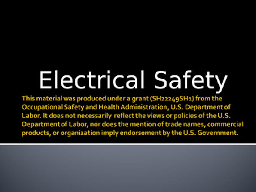 Electrical Safety