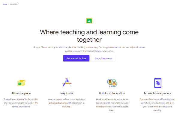 Digital Learning Platform - Google Classroom