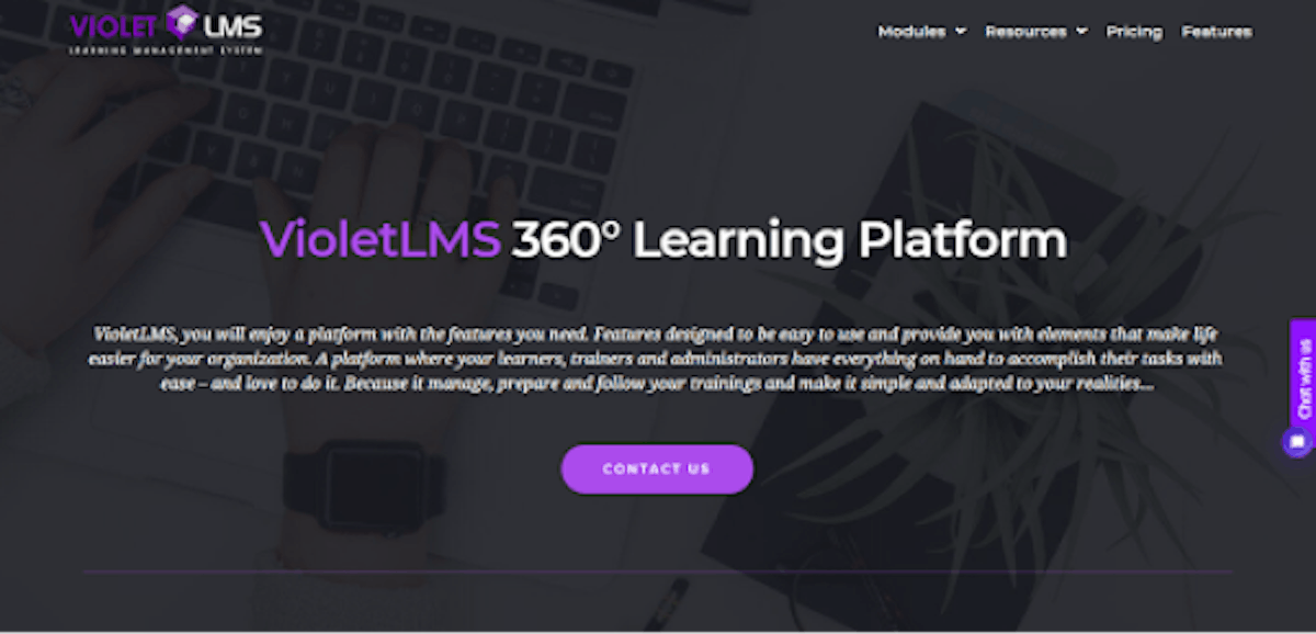 iPad Learning Tool - Violet LMS