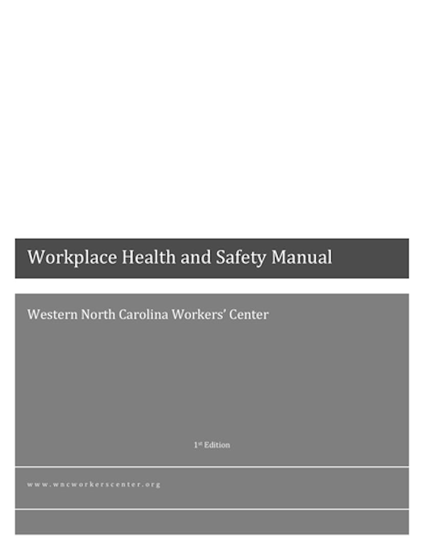 Workplace Health And Safety Manual